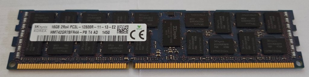 SK hynix 16GB DDR3L ECC RDIMM 1600MHz (HMT42GR7BFR4A-PB), Server, DDR3, Ophalen of Verzenden, Zo goed als nieuw