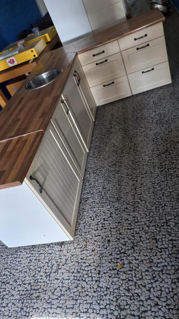 Keuken blok kastjes blad, Huis en Inrichting, Keuken | Complete keukens, Ophalen of Verzenden, Enkelwandige keuken