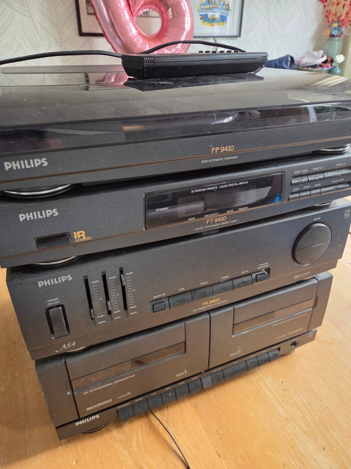 Philips AS4 Stereo Set met Afstandsbediening, Audio, Tv en Foto, Ophalen of Verzenden