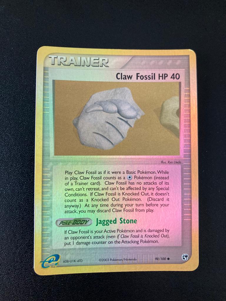 Pokemon kaart Claw Fossil Reverse Holo, Ophalen of Verzenden, Zo goed als nieuw