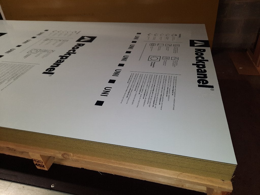 Nieuwe Rockpanel panelen lichtgrijs (RAL7035) spotprijs €180, Doe-het-zelf en Verbouw, Ophalen of Verzenden, Nieuw