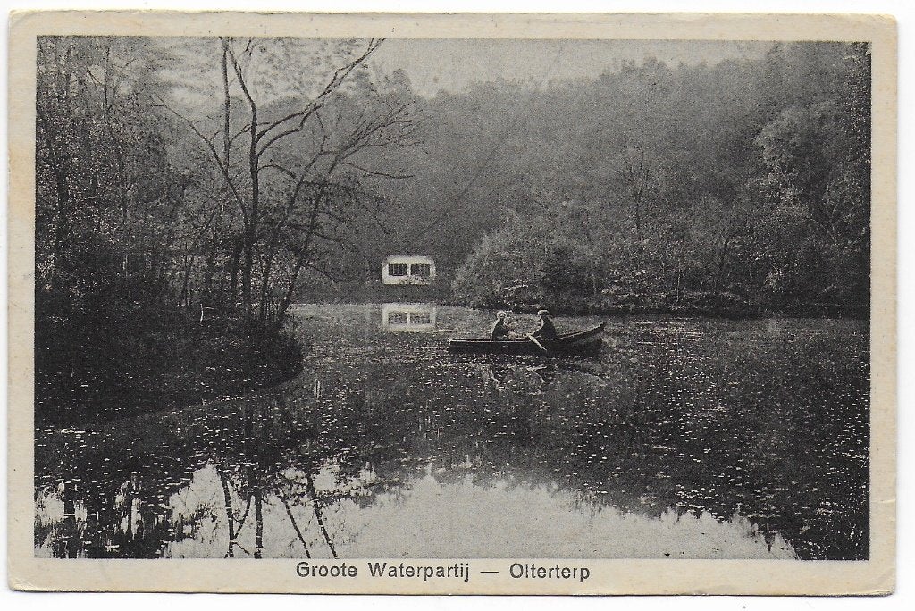 Olterterp Waterpartij Ansichtkaart uit 1925 ( B6707), Ophalen of Verzenden, 1920 tot 1940, Gelopen