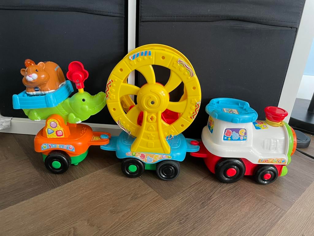 VTech hamster trein, Kinderen en Baby's, Speelgoed | Vtech, Ophalen of Verzenden, Zo goed als nieuw, 6 maanden tot 2 jaar