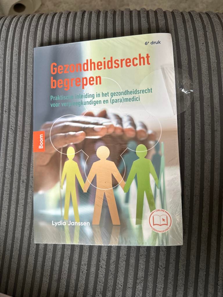 Gezondheidsrecht begrepen - Lydia Janssen (6e druk), Ophalen of Verzenden, Gamma, Nieuw, HBO