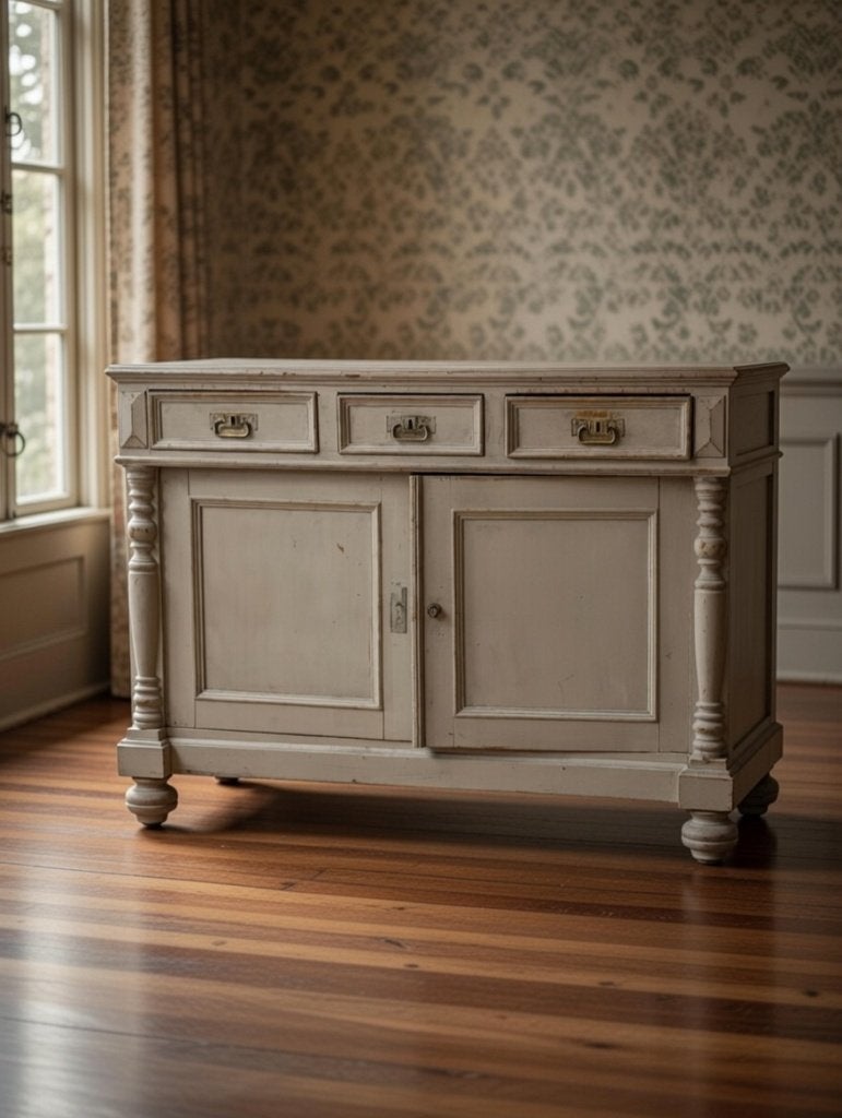 Brocante commode, Hout, Brocante, Beige, Zo goed als nieuw