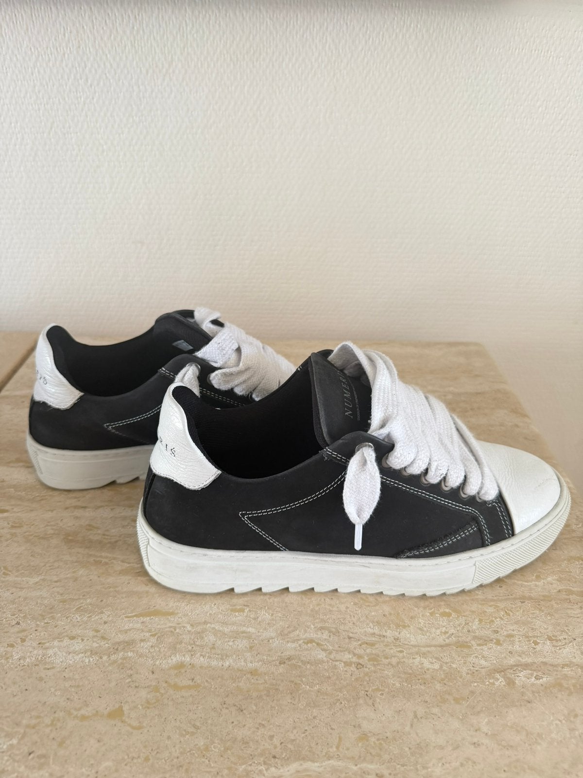 Numeris - heren - zwart, Zwart, Ophalen of Verzenden, Sneakers of Gympen, Gedragen