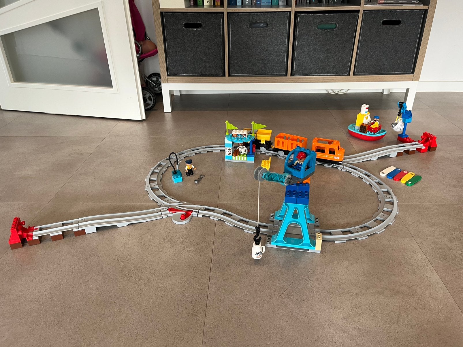 Duplo set 10875 Goederentrein, Kinderen en Baby's, Ophalen, Gebruikt, Inclusief instructies, Duplo