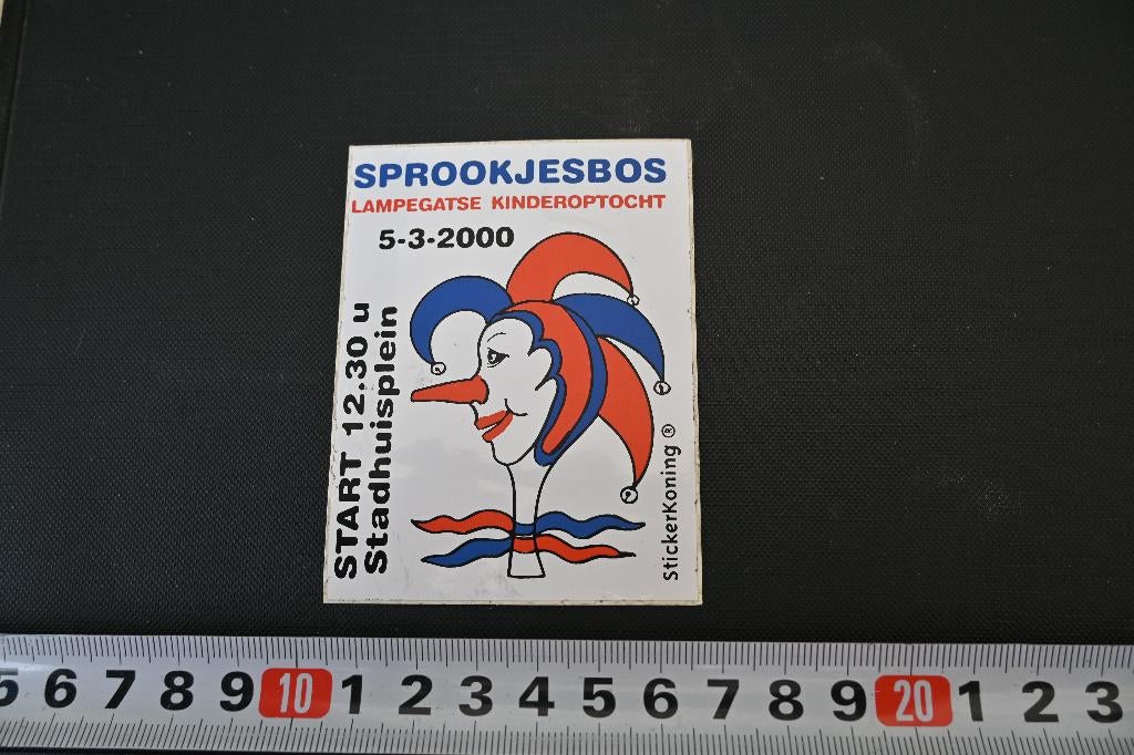 sticker ehv sprookjesbos carnaval lampegat kinderoptocht, Ophalen, Zo goed als nieuw