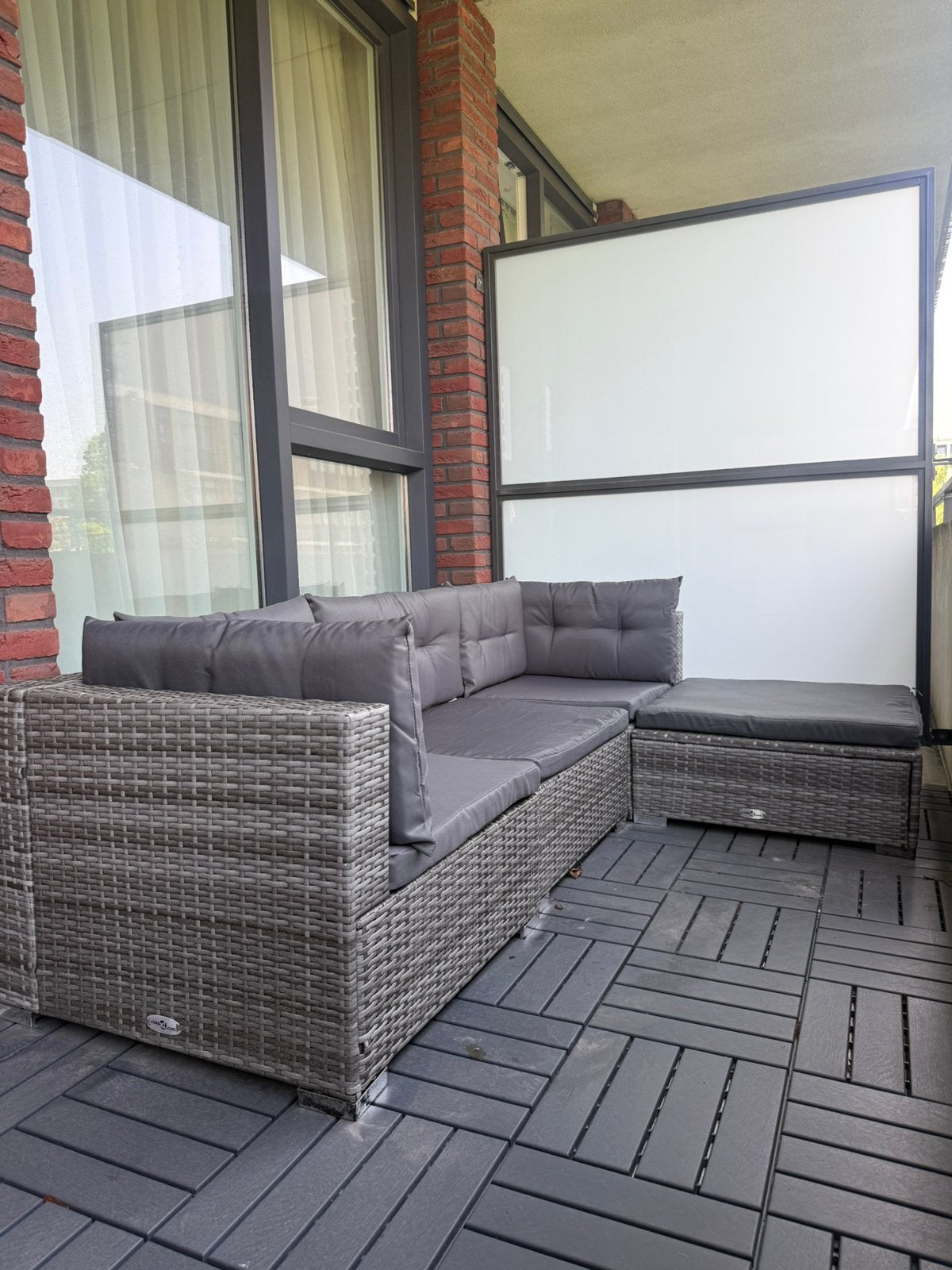 Tuinset / Loungeset / Balkonset ZGAN wicker, Ophalen of Verzenden, Zo goed als nieuw