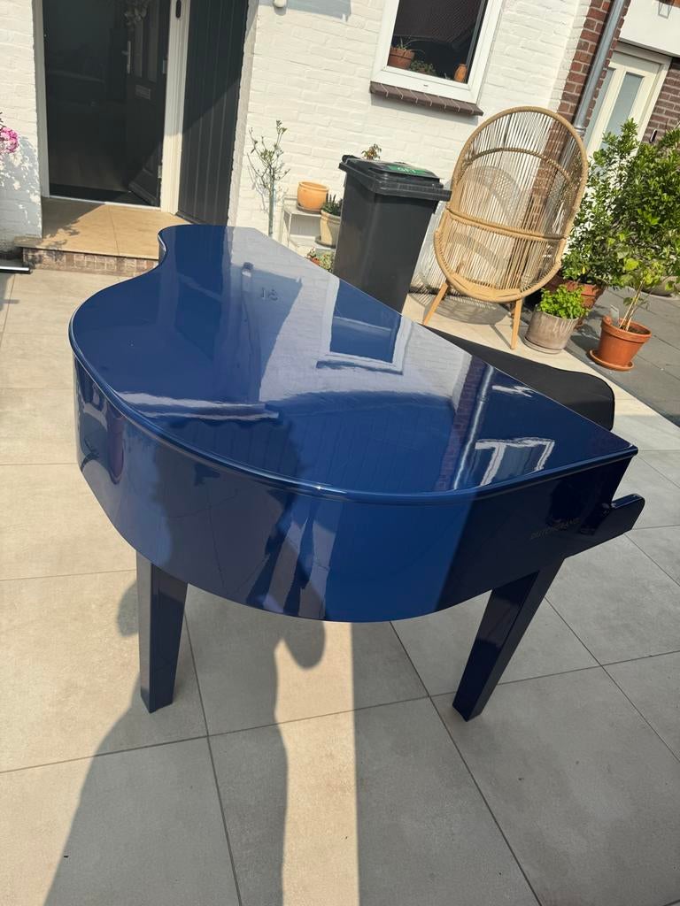 Dutchgrand vleugel te huur - Blauw en Wit, Ophalen, Overige kleuren, Zo goed als nieuw, Hoogglans