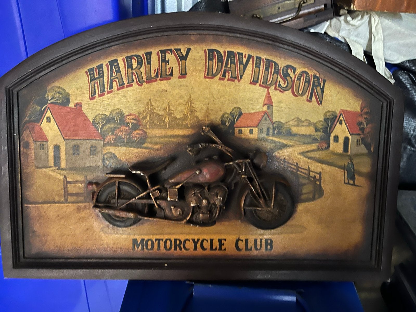 Harley Davidson Motorcycle Club Wanddecoratie, Ophalen of Verzenden, Gebruikt, Motoren