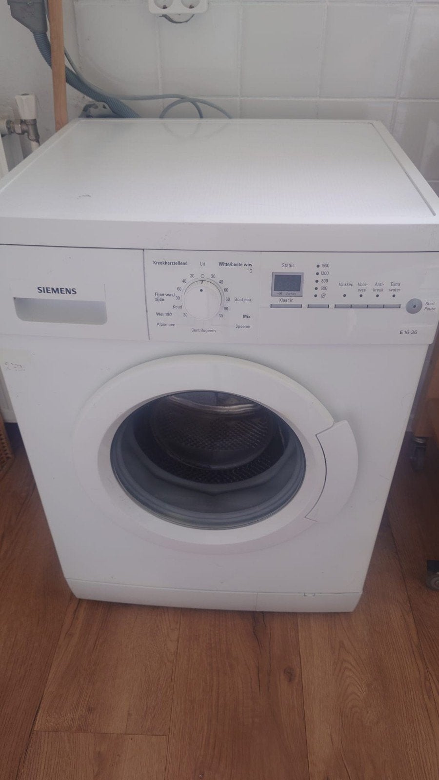 Siemens wasmachine, Ophalen, Gebruikt, 1200 tot 1600 toeren, 85 tot 90 cm