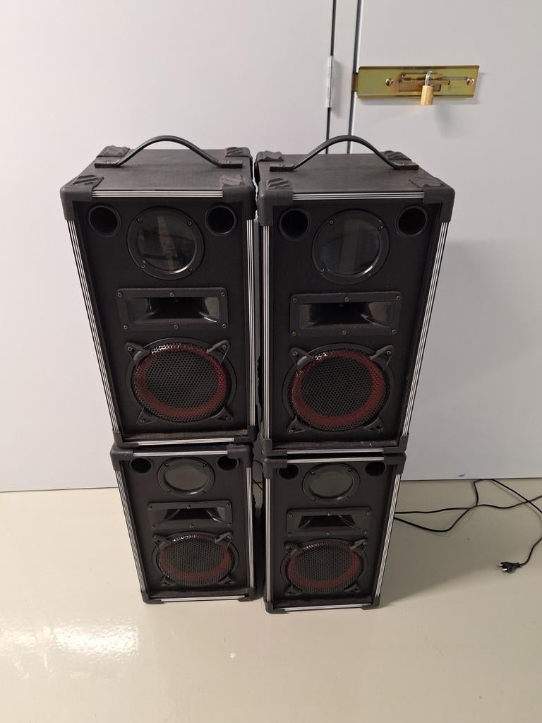Skytec 2.0 active luidsprekerset (4 stuks), Audio, Tv en Foto, Luidsprekers, Gebruikt, Overige typen, 120 watt of meer, Overige merken