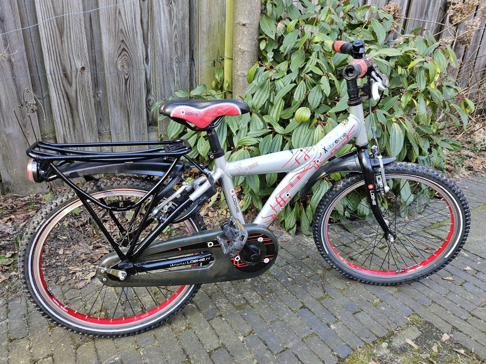 Loekie X-treme 20 inch kinderfiets met bagagedrager, Ophalen, Gebruikt, 20 inch of meer