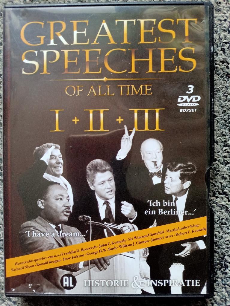 Greatest Speeches of all time, Churchill, Martin Luther King, Ophalen of Verzenden, Zo goed als nieuw, Actie en Avontuur, Alle leeftijden