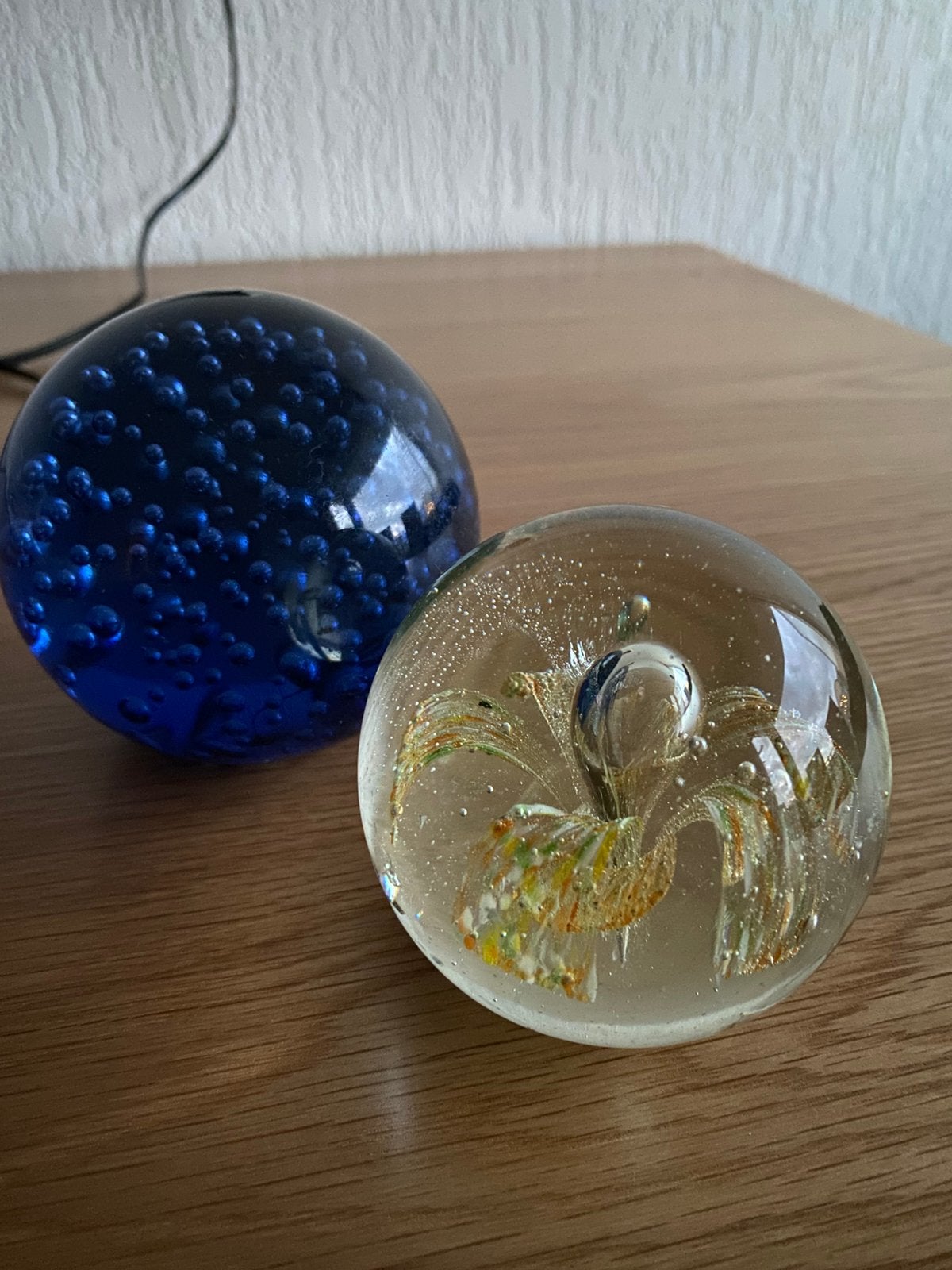Lampje met glazen bollen, Ophalen of Verzenden