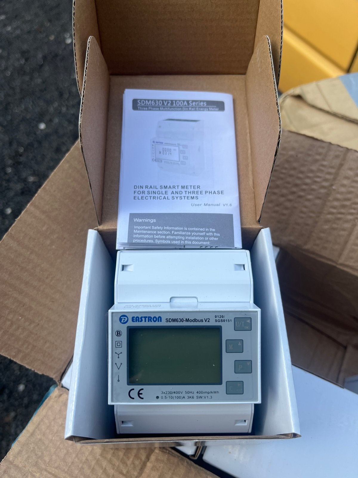 Eastron SDM630 V2 100A 3 fase slimme meter, Ophalen of Verzenden, Nieuw, Overige typen