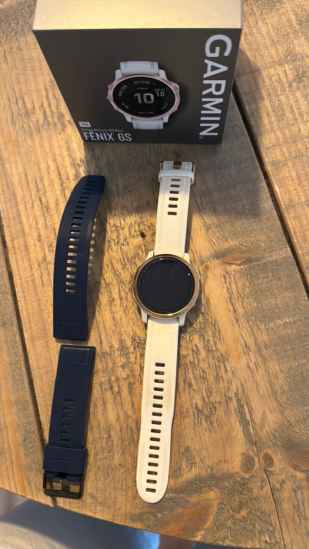 Garmin Fenix 6s pro, Ophalen of Verzenden, Gebruikt, Wit, IOS