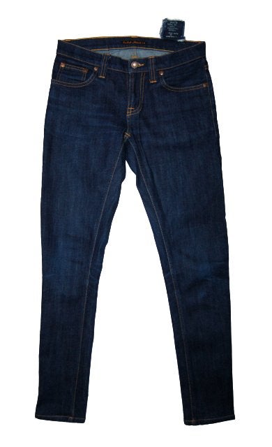 Nudie Jeans, cropped, Tight Long John, blauw, Mt. XS, Nudie Jeans, Zo goed als nieuw, W27 (confectie 34) of kleiner, Verzenden