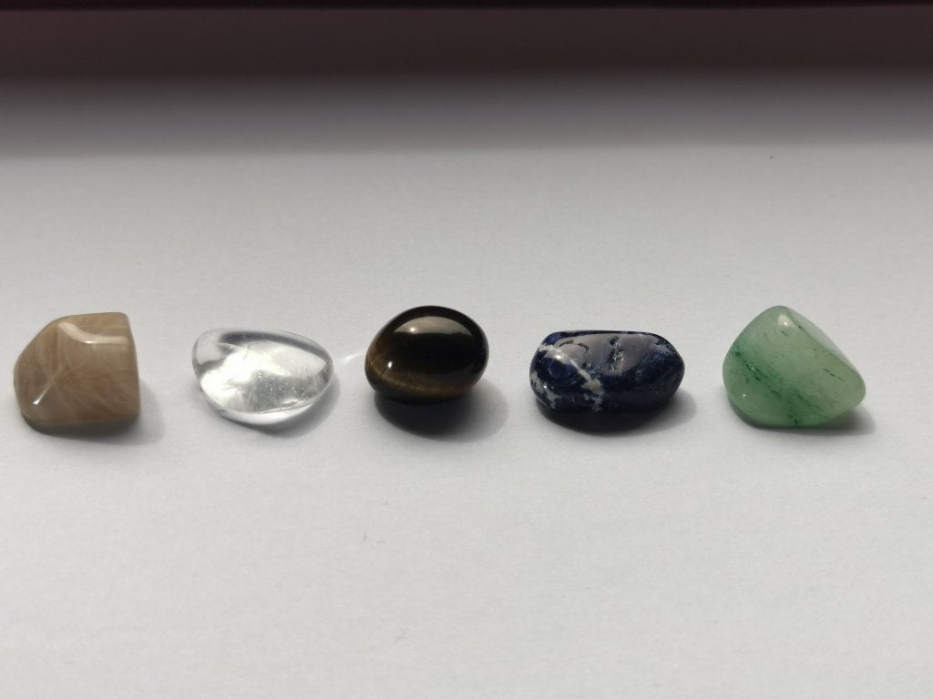 Setje kleine trommelstenen 25 gram, Ophalen of Verzenden, Mineraal