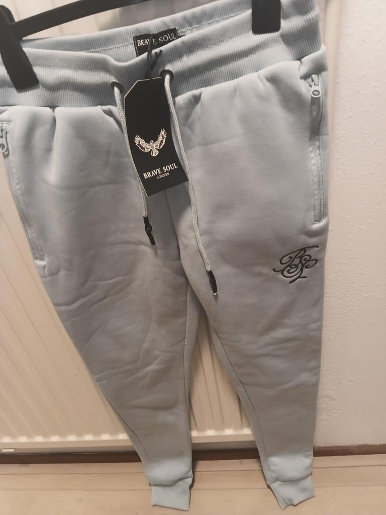 Nieuwe licht blauwe jogging broek van brave soul maat S, Blauw, Nieuw, Ophalen of Verzenden, Brave soul