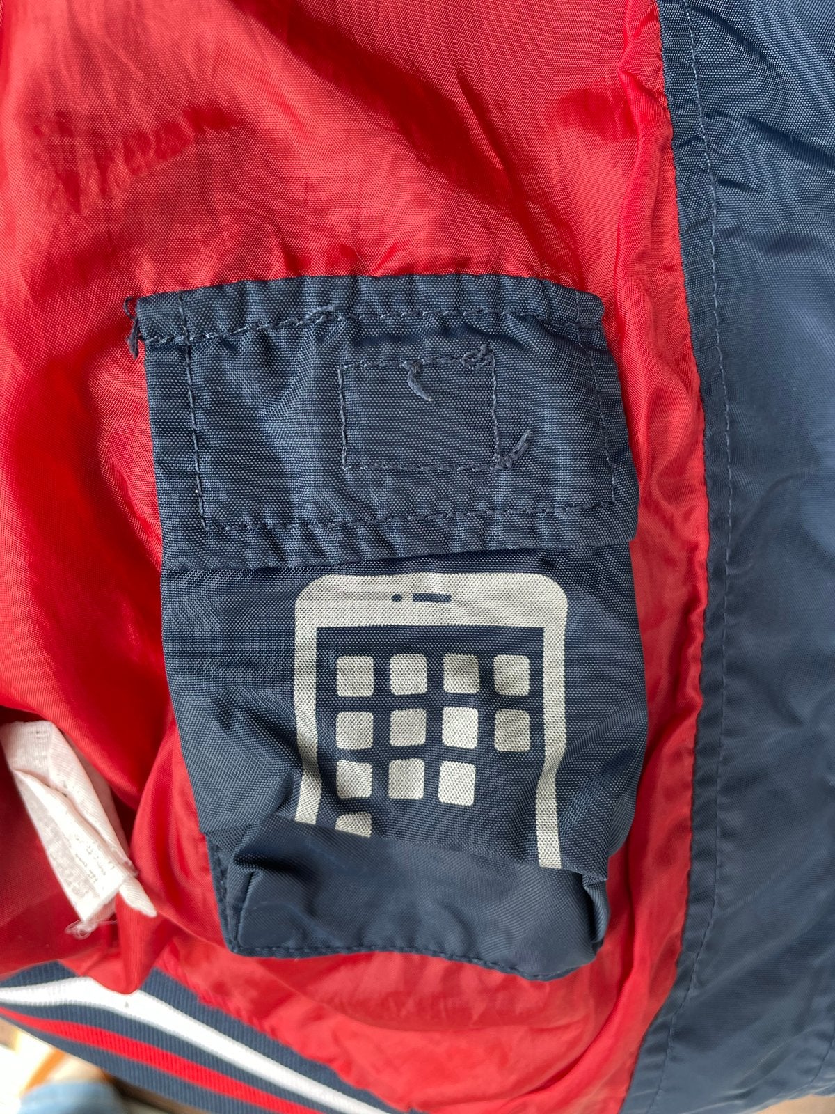 WE Baseballjack Jongens Maat 158 Rood/Blauw, Ophalen of Verzenden, Gebruikt, Jongen, Jas