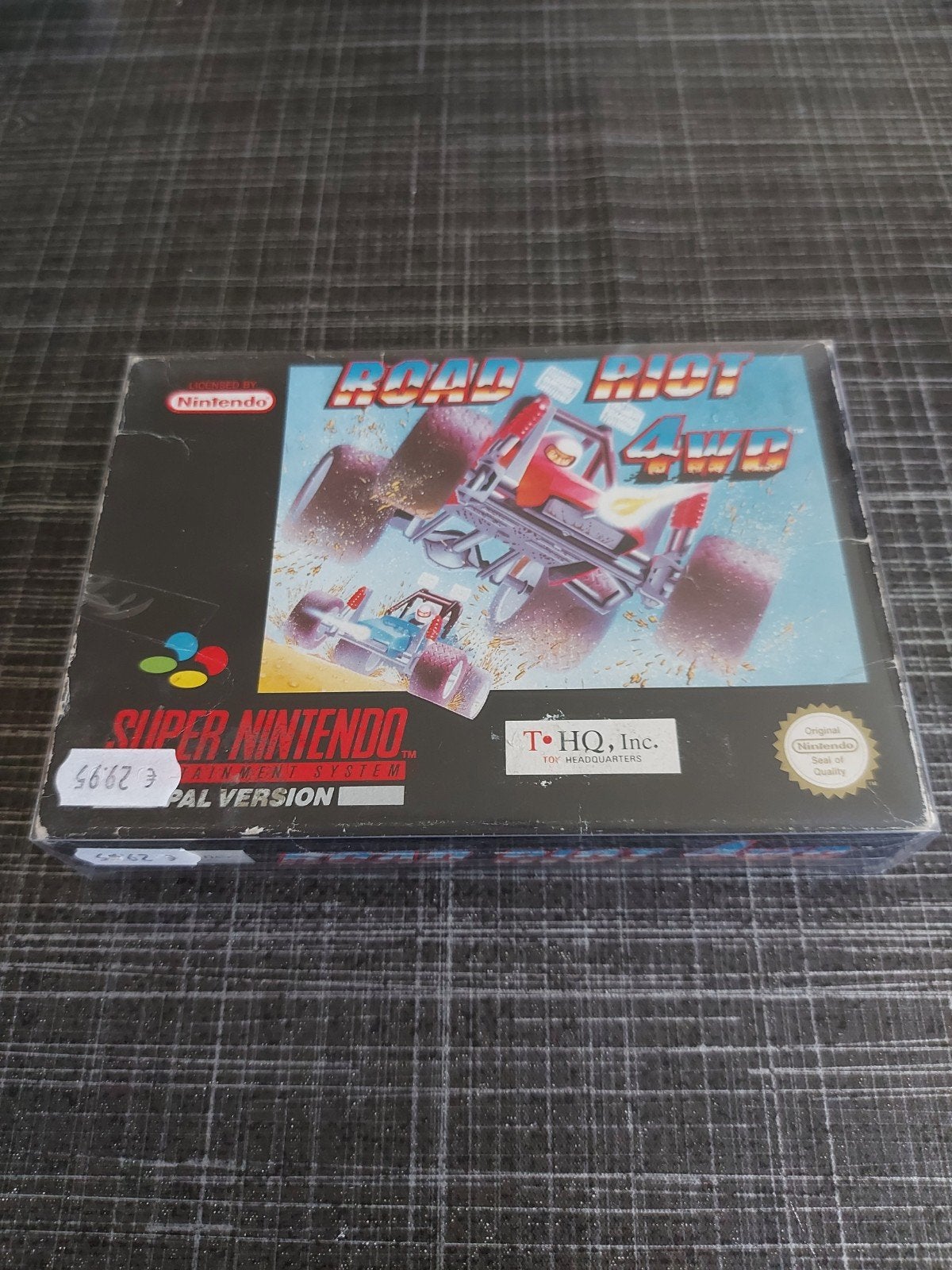 Road Riot 4WD - Super Nintendo (SNES) PAL Versie, Gebruikt, Racen en Vliegen, 2 spelers, Eén computer