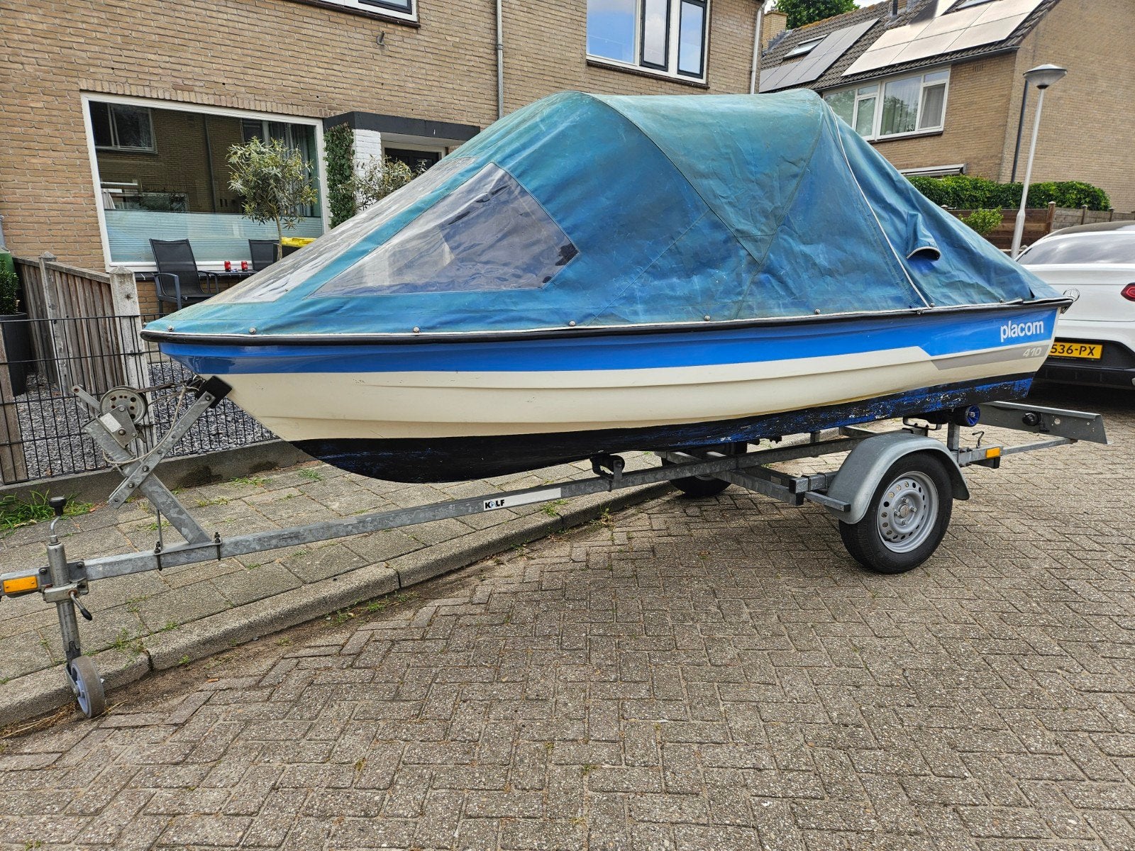 Placom 410 met Yamaha 6pk, trailer en complete uitrusting, Watersport en Boten, Ophalen, Overige merken, Gebruikt, 4 m
