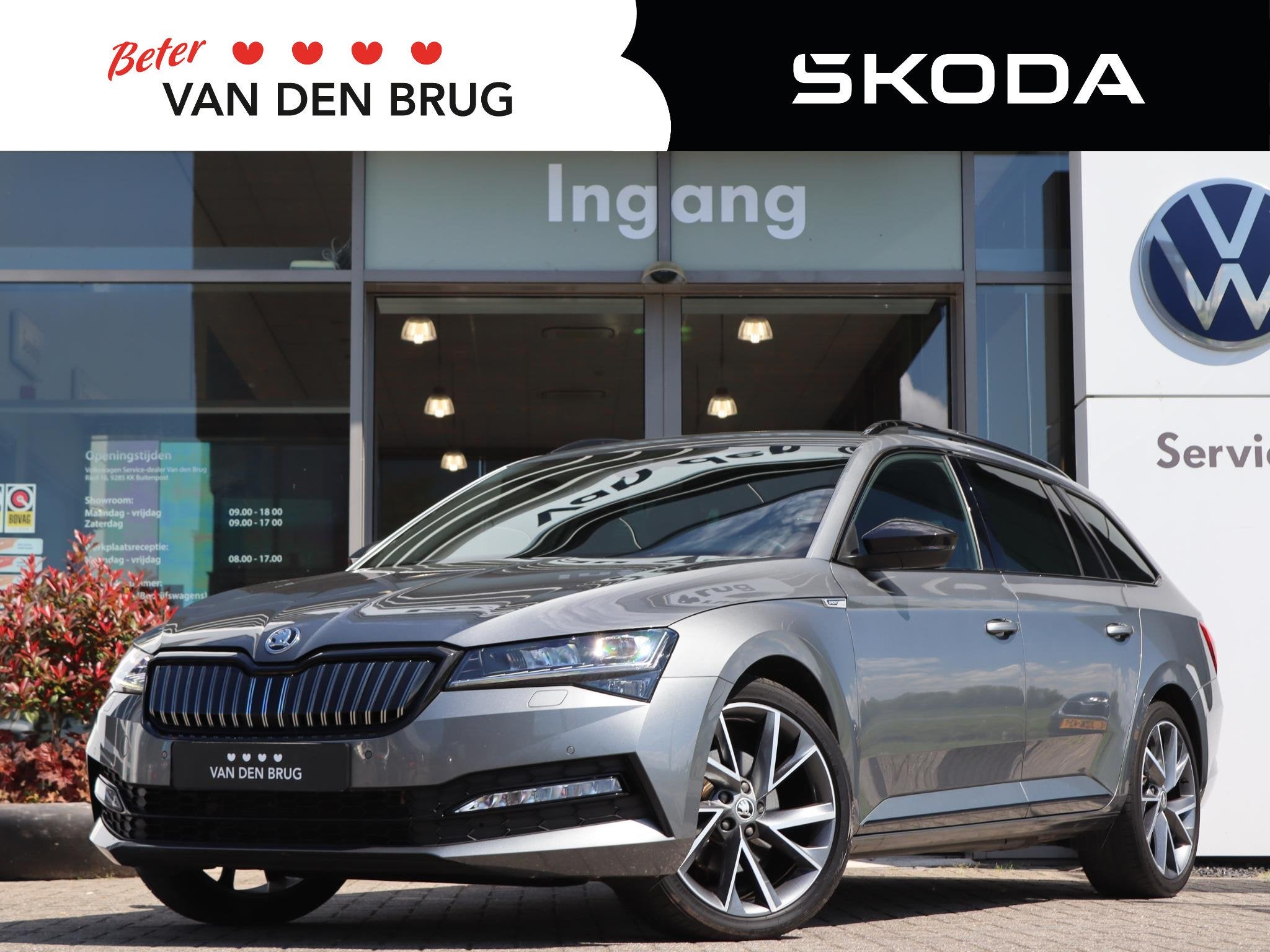 Skoda Superb Combi 1.4 TSI 218 pk iV DSG Sportline Business, Auto's, Skoda, Gebruikt, 4 cilinders, Alcantara, Startonderbreker