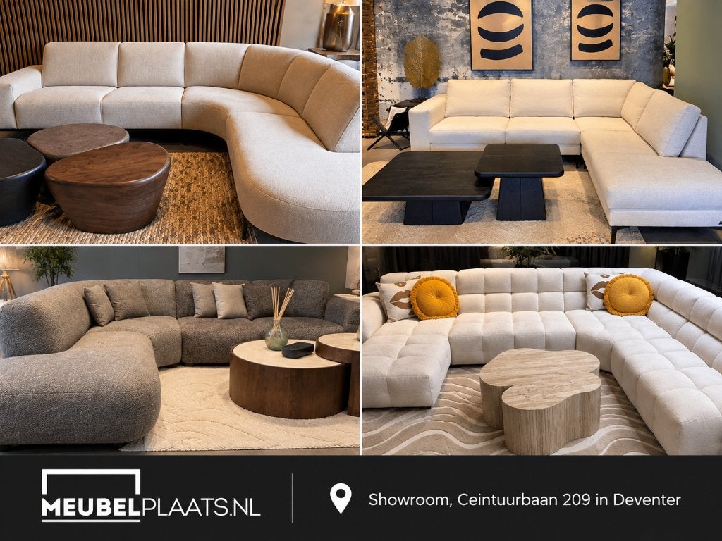 Hoekbank / Modulaire Bank / Bankstel – Showroom Deventer, Verzenden, Nieuw, Vierpersoons of meer