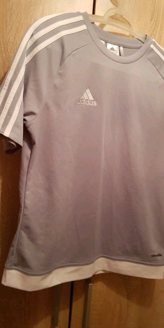 Adidas Climalite Sportshirt grijs dames maat S of meiden L, Kleding | Dames, Adidas, Ophalen of Verzenden, Maat 36 (S), Grijs