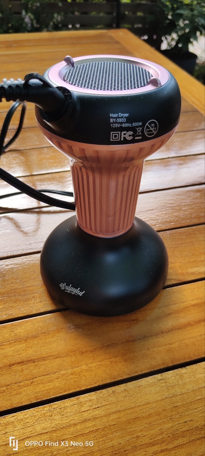 Wulayhd Föhn BY-5933 - Compacte Haar Föhn 600W, Verzenden, Gebruikt, Haarverzorging