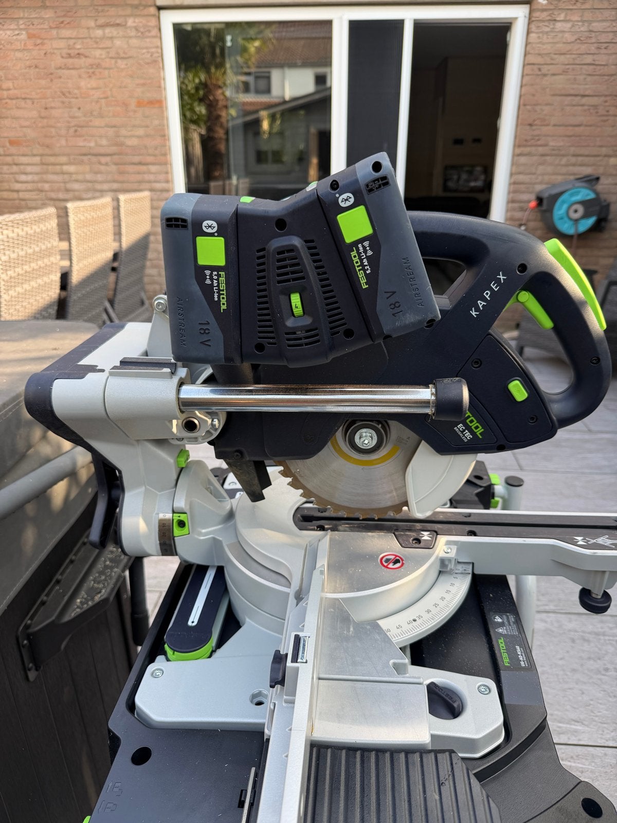 Festool KSC 60  afkortzaag met onderstel en duolader zgan