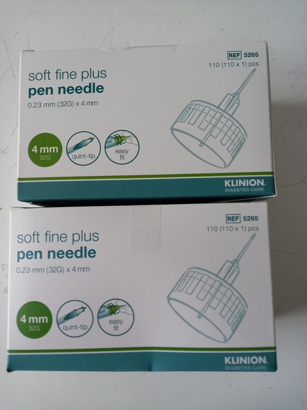 Pen needle,4 mm , klinion, 2 stuks, Diversen, Ophalen of Verzenden, Nieuw