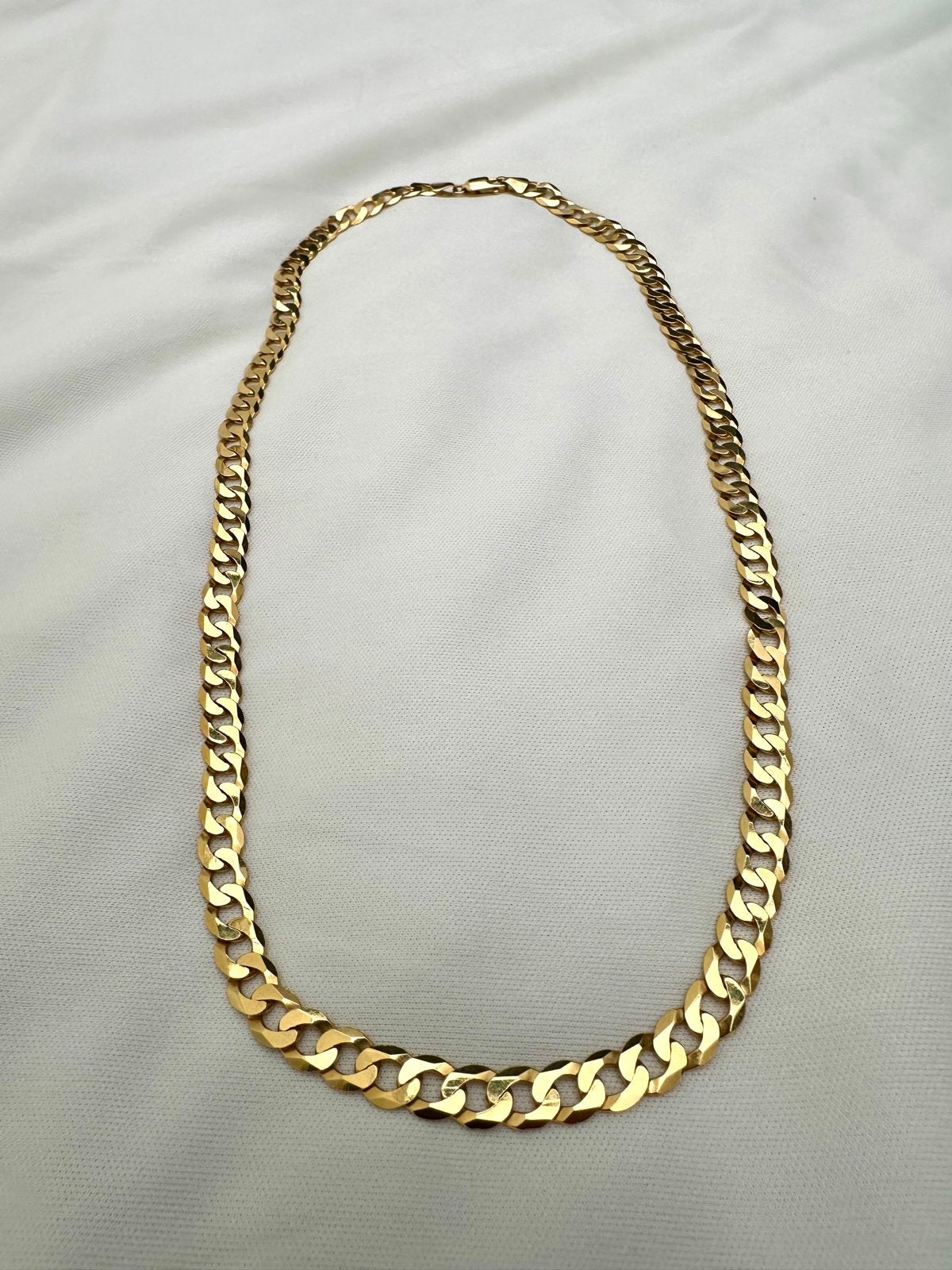 Gouden schakelketting 585 (14K) - Klassiek en Elegant, Ophalen of Verzenden, Gebruikt, Goud