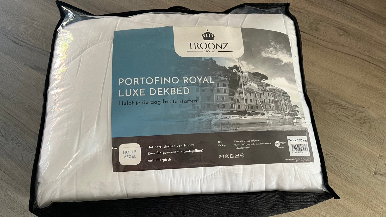 Troonz portofino 4 seizoenen dekbed 240x220, Ophalen, Wit, Deken of Dekbed, Nieuw