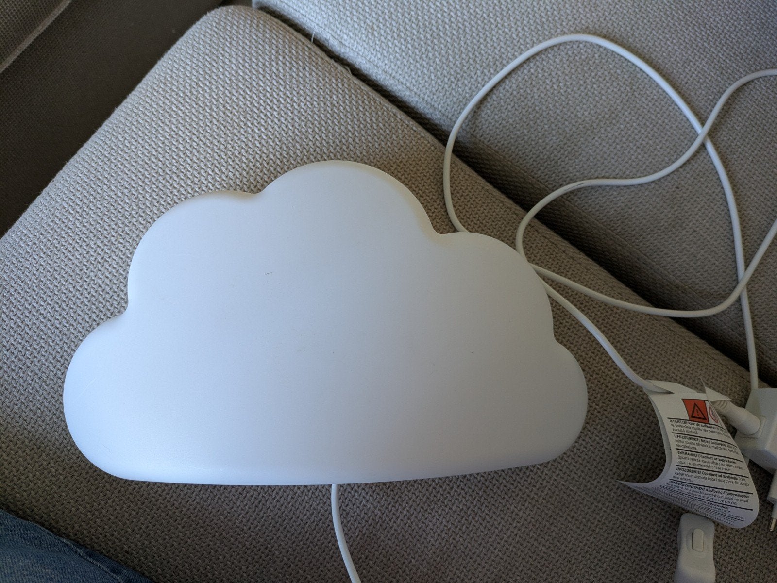 IKEA Wolk Lamp - Wit, Wit, Kunststof, Zo goed als nieuw, Ophalen of Verzenden