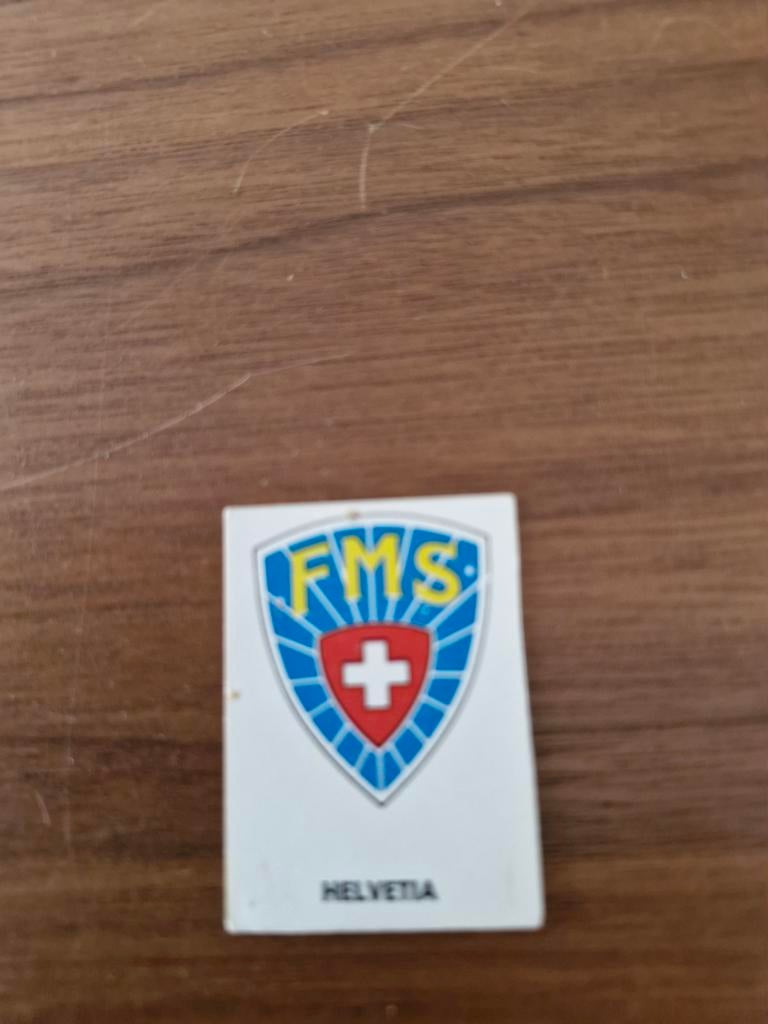 7261 Vintage FMS Helvetia Sticker - Zwitserse Sport, Ophalen of Verzenden