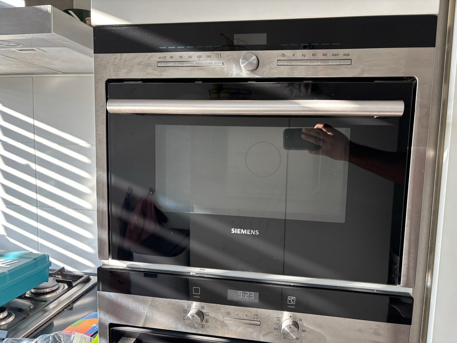 Siemens Inbouwmagnetron HF35M562 - 45cm hoog, 60cm breed, Witgoed en Apparatuur, Combimagnetron, Gebruikt, 60 cm of meer, Ophalen of Verzenden