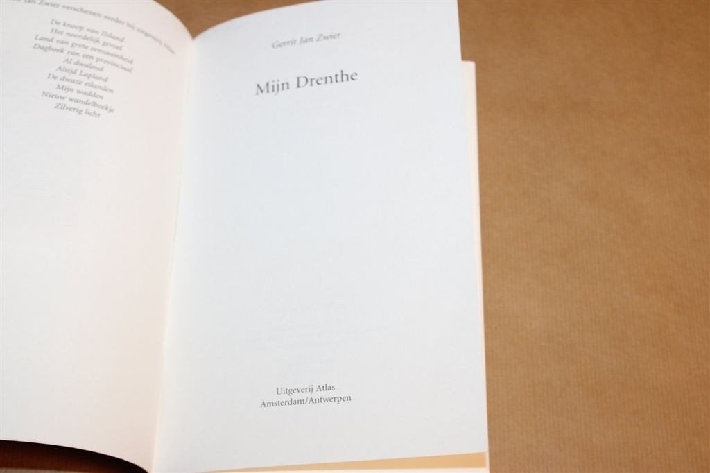 Mijn Drenthe — Gerrit Jan Zwier, Hommage aan de Provincie, Ophalen of Verzenden, Gelezen