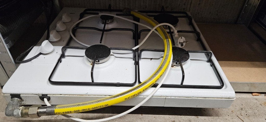 Kookplaat gas 4 pits, Ophalen, Gebruikt, 4 kookzones, Gas