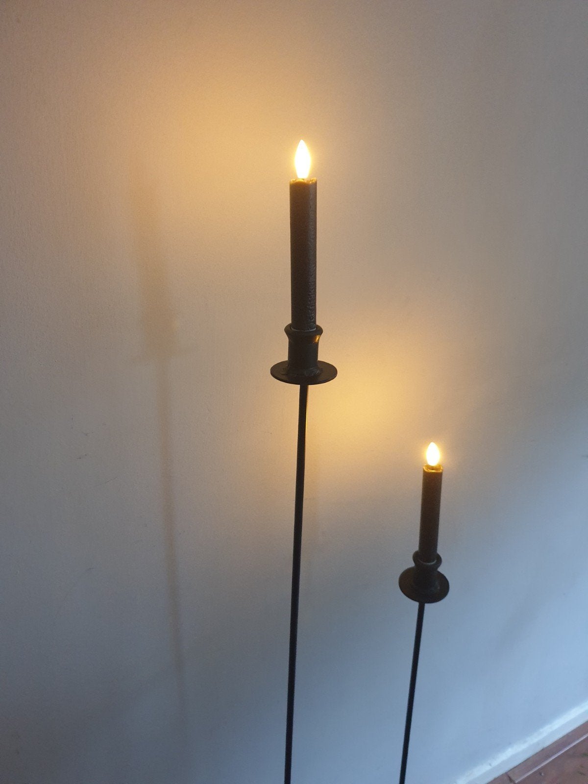 Metalen vloerkandelaar - kandelaar  - kaarsenstandaard, Ophalen of Verzenden