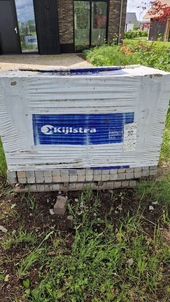 Nieuw 10m2- Straatstenen musselkalk ongetrommeld df 6 cm, Ophalen, Klinkers, Nieuw, 10 m² of meer