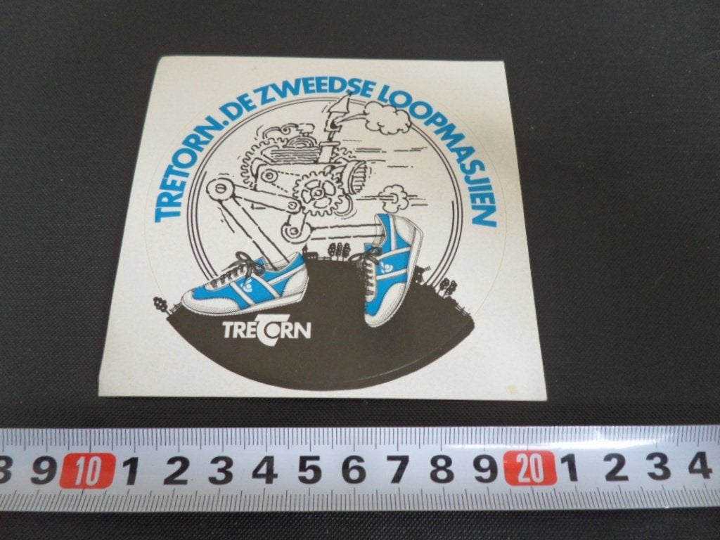 sticker TRETORN De Zeedse loopmasjien, Ophalen of Verzenden, Zo goed als nieuw