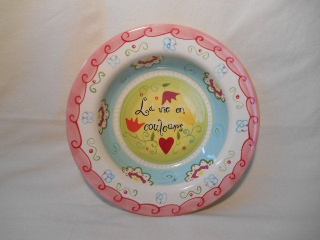 Jet ter Steege- La vie en couleurs, diep bord, Ophalen of Verzenden, Zo goed als nieuw, Bord(en), Overige stijlen