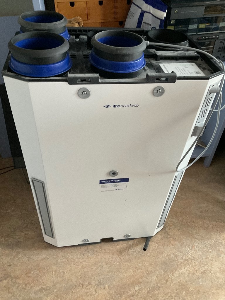 Itho daalderop WTW unit HRU eco 300, Doe-het-zelf en Verbouw, Ventilatie en Afzuiging, Ophalen, Gebruikt, Ventilator en Afzuiger