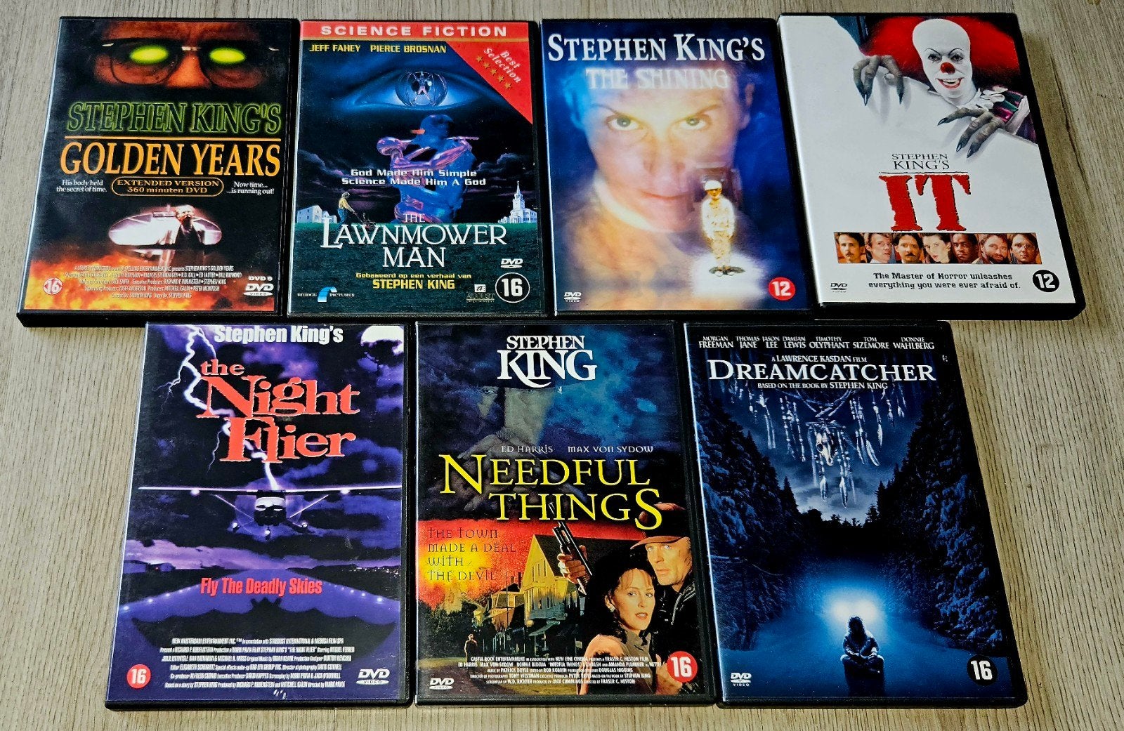 Stephen King DVD Collectie - 7 Films, Vanaf 16 jaar, Nederlands, Ophalen of Verzenden, Inclusief doosje