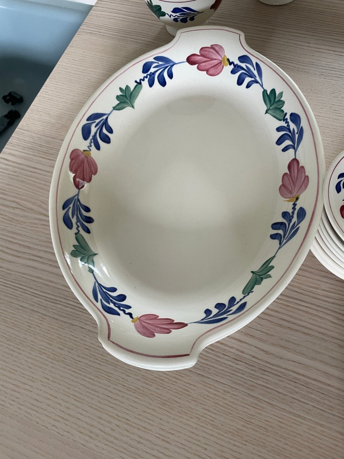 Groot Boerenbont servies - Boch, Ophalen, Keramiek, Landelijk/Boerenbont, Zo goed als nieuw