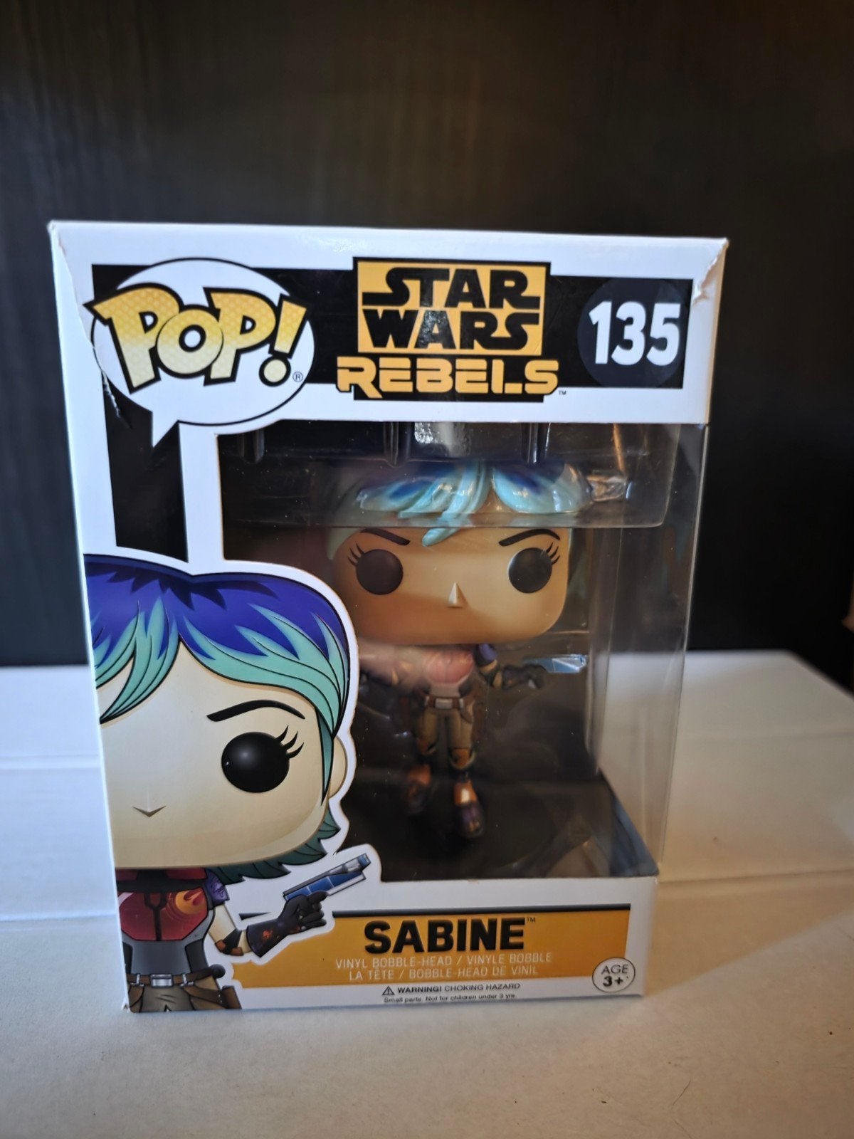 Funko Pop! Star Wars Rebels Sabine #135 - Doos beschadigd, Ophalen of Verzenden, Zo goed als nieuw