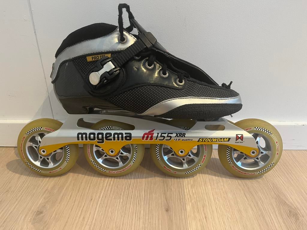 Skeelers Cádomotus pro 195 met Mogema M155 XRR frame., Kinderen, Zo goed als nieuw, Inline skates 4 wielen, Ophalen
